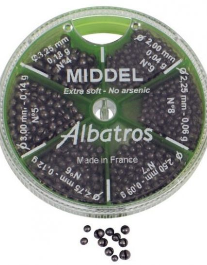 Albatros distributeur 6-vaks Franse loodhagel 100 g middel