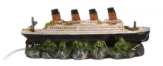 Scheepswrak Titanic met luchtsteen