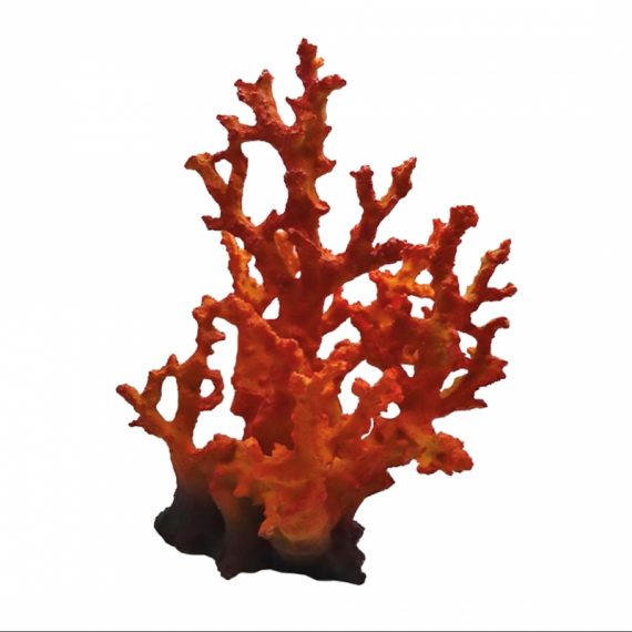 Kunststof koraal 30 cm oranje/rood
