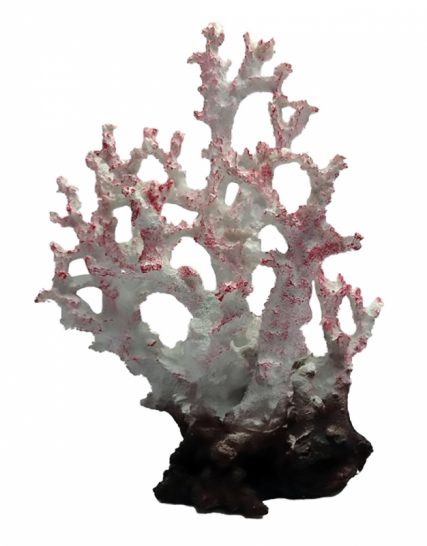 Kunststof koraal 30 cm wit