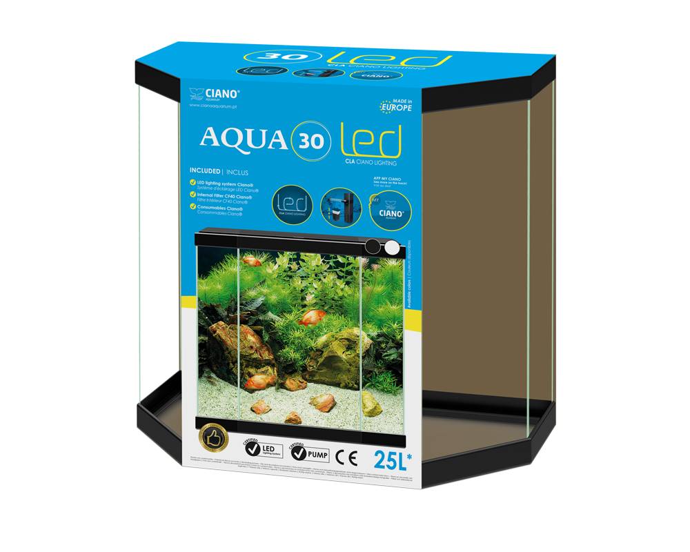 rijk Normaal Zo snel als een flits Aquarium aqua 30 led Wit 40x20x45,5CM - Fishsupply.nl